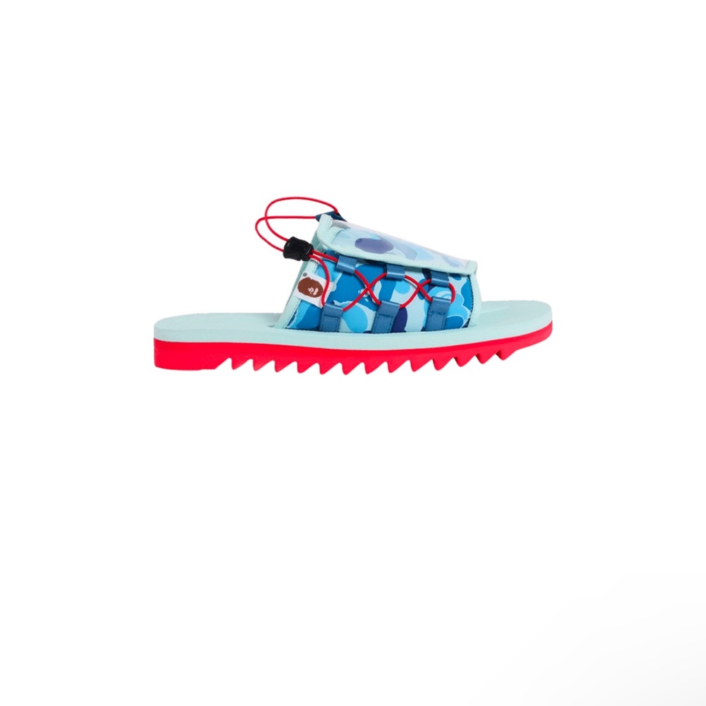 A Bathing Ape x Dao 'Blue Camo' Suicoke Slides